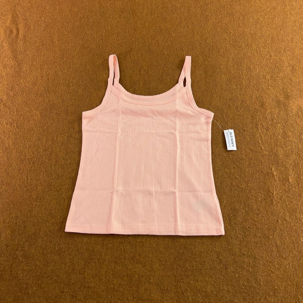 Old Navy Womens Medium Petite Pink Pointelle Knit Cami Tank Top NWT